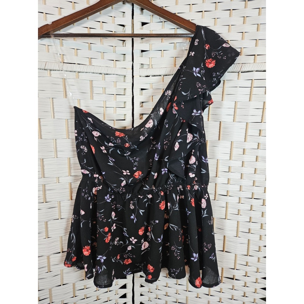 Stitchfix Kaliegh One Shoulder Bouse Sz 2X Elastic Waist Bloomcore Cottagecore